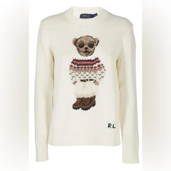 Polo Ralph Lauren polo bear crewneck sweater - Picture 2 of 11